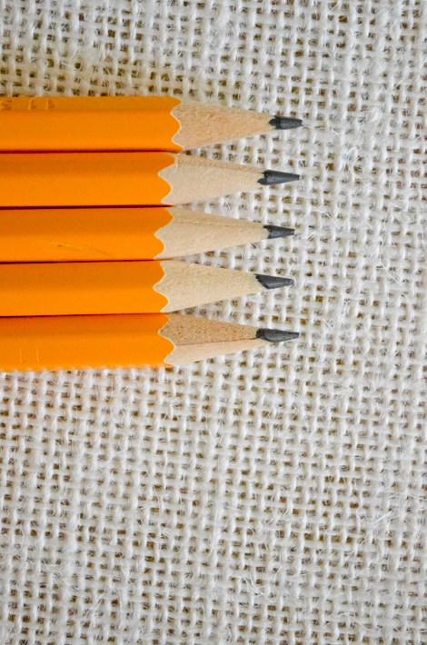 pencils in a row - aprilrosenthal.com