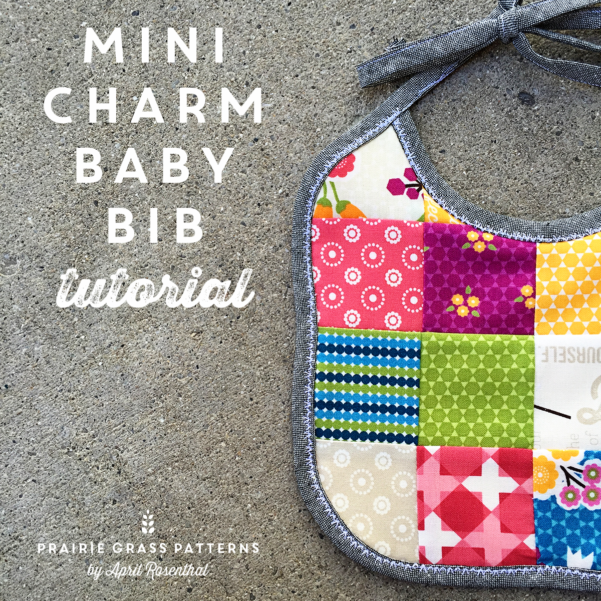 MiniCharm Baby Bib by April Rosenthal